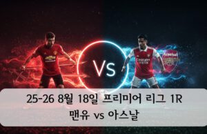 25-26 프리미어 리그 1R 맨유 vs 아스날 전력 분석 25-26 프리미어 리그 1R 맨유 vs 아스날